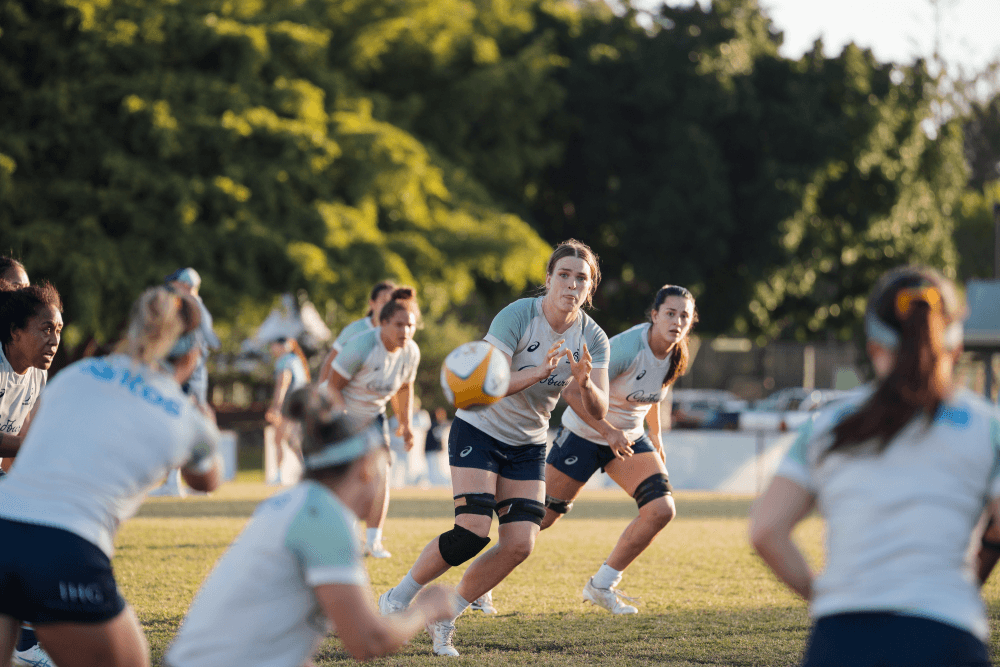 The Wallaroos have been training on the Gold Coast ahead of the Wales tour. Source: Getty