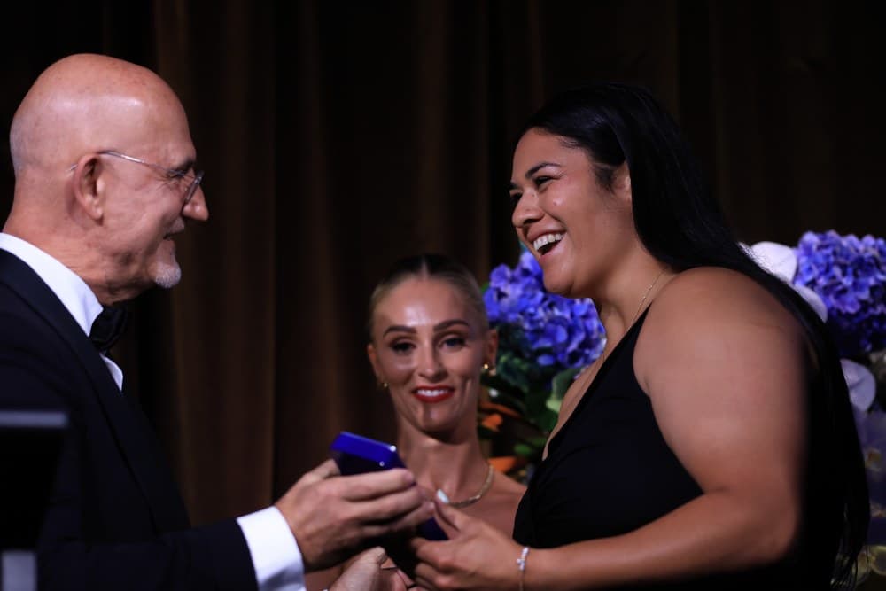 Eva Karpani has claimed the Wallaroos Player of the Year. Photo: Getty Images